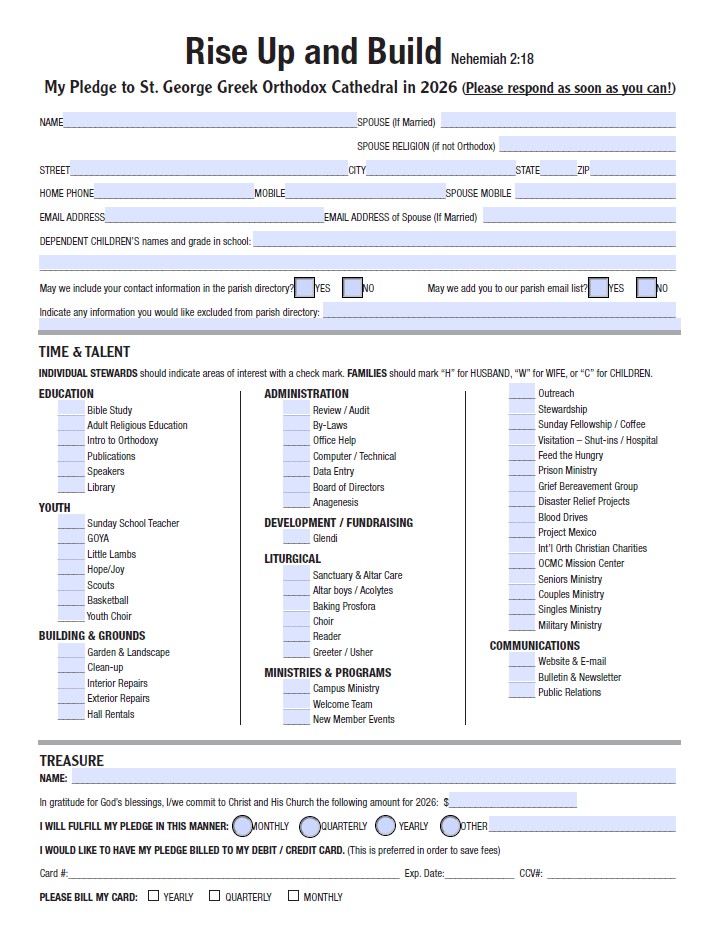 ST George Pledge 2026 th